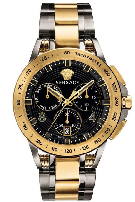 Replica versace VERB00418 Sport Tech Two-Tone Stainless Steel mens watch sale